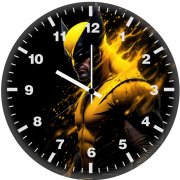 glowing canine wolverine kt wall clock