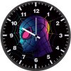 spiderman web minimalist art 33 wall clock