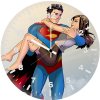 superman and lois artwork 3t wall clock