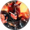 selina kyle and batman on wall clock