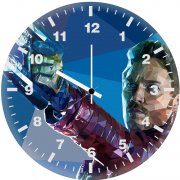 star lord low poly v8 wall clock