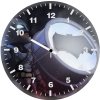 batman standing with bat signal uw wall clock