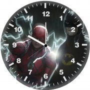 bat and flash 0g wall clock