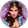 wonder woman gal gadot art y2 wall clock