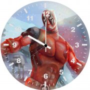 deadpool with light saber yg wall clock