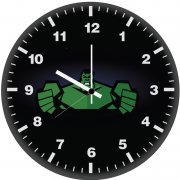 hulk flat design minimal m5 wall clock