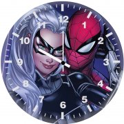 black cat and spider man r4 wall clock