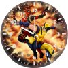 deadpool and wolverine stylish pause uf wall clock