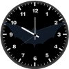 batman blue logo 3i wall clock