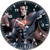 superman man of steel digital art 1j wall clock