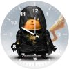 black adam x pikachu ky wall clock