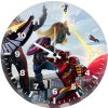 captain america v iron man 9o wall clock
