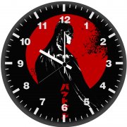 dark red batman yy wall clock
