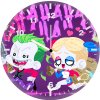 joker and harley quinn fat heads j0 wall clock