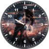 captain america and wonder woman kissing fi wall clock