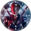 black widow warrior with katana ks wall clock