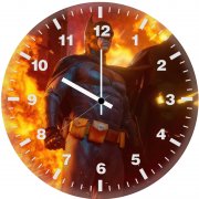 batman gotham burning jx wall clock