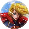 supergirl digital art 1p wall clock