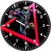 black panther low poly art sd wall clock
