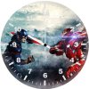 captain america iron man eo wall clock