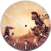 hulk and captain america art y7 wall clock