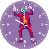 8 bit joker dancing dw wall clock