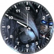 batman hitting joker sketch art 9y wall clock