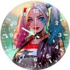 harley in rain mq wall clock