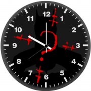 the batman riddle js wall clock