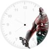 drax the destroyer art bw wall clock
