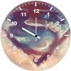 superman logo in clouds 8v wall clock