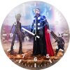 thor rocket and groot h6 wall clock