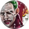 joker damaged villain jf wall clock