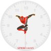 spiderman minimal art 79 wall clock