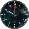 superman night guardian over metropolis tz wall clock