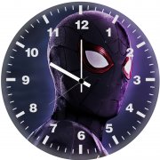 black spider man ef wall clock