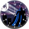 spiderman visits gotham city 4z wall clock
