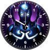 blue beetle electric blue gs wall clock