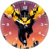 batman yellow he wall clock