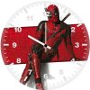 deadpool poster rh wall clock
