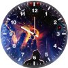 batfleck bw wall clock