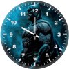 batman vengeance in black ld wall clock