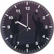 art iron man and captain america 6y wall clock