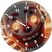 joker laughing mask f1 wall clock