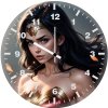 wonder woman glowing eyes wp wall clock