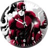flash monochrome art cs wall clock