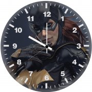 batgirl digital art cgi 4l wall clock