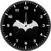 batman logo 10k 24 wall clock