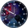 spiderman watercolor art bk wall clock