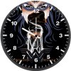 wonder woman minimal dark dj wall clock